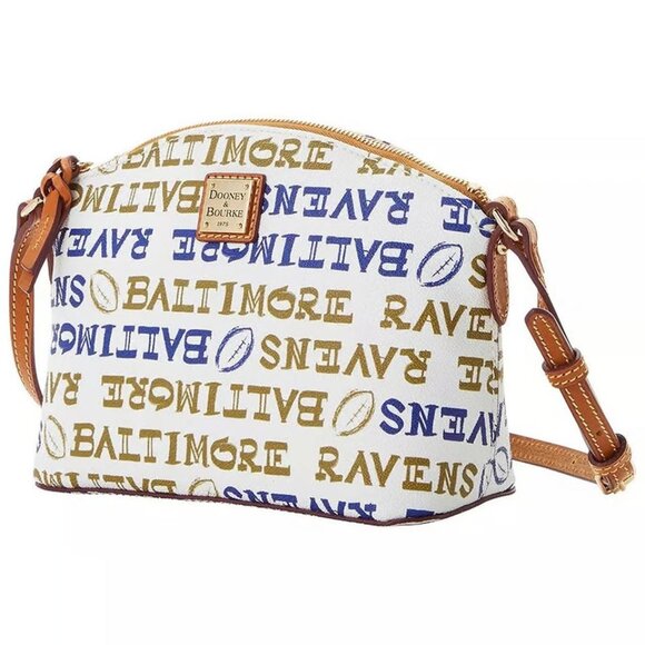 Dooney & Bourke Baltimore Ravens Doodle Suki Crossbody - Picture 2 of 10